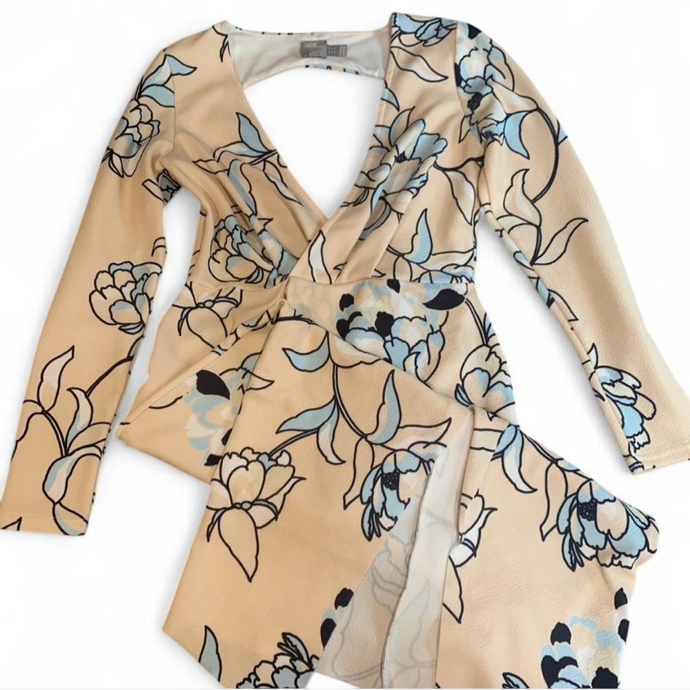 ASOS Floral V-Neck Dress Size 12